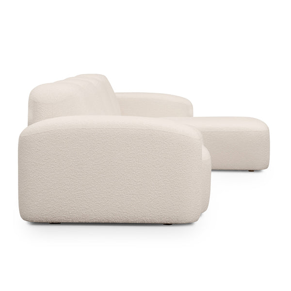 Life Interiors Muse 4 Seat RAF Modular Chaise Sofa