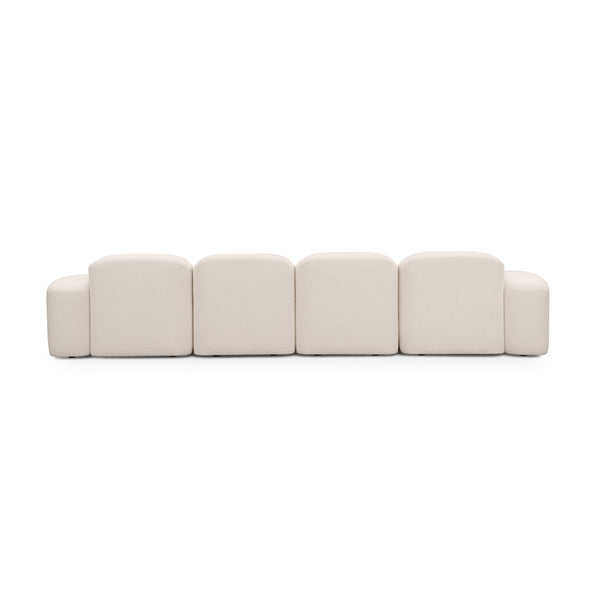 Life Interiors Muse 4 Seat RAF Modular Chaise Sofa