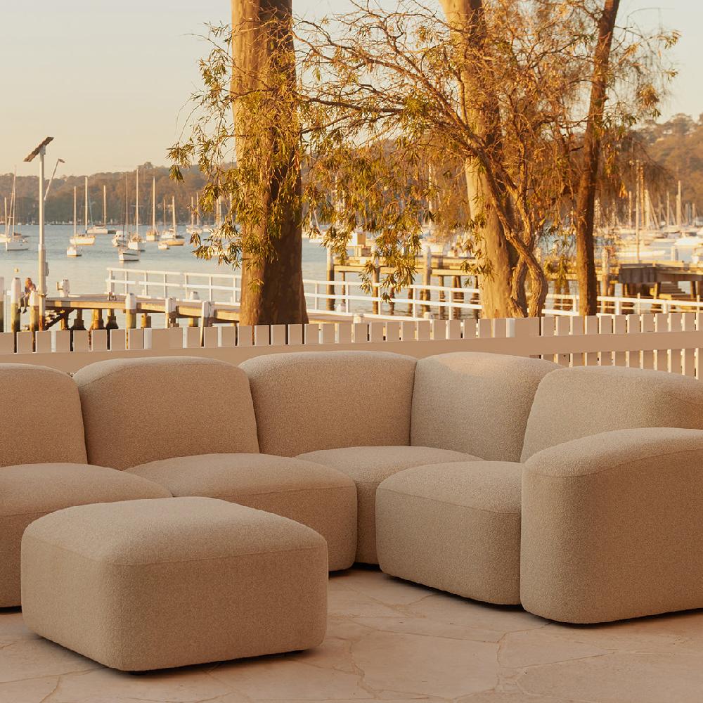 life interiors Muse Outdoor 5 Piece Modular Sofa