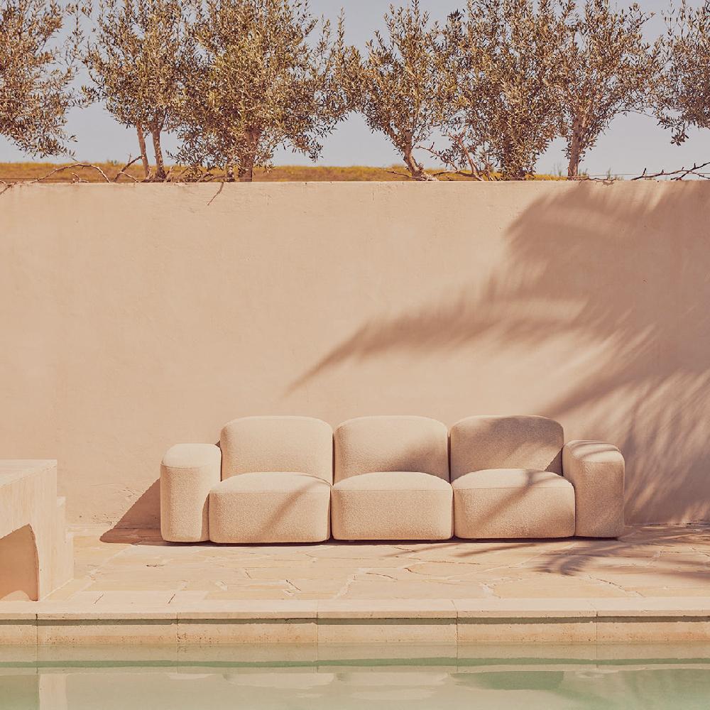 life interiors Muse Outdoor Modular 3 Seat Sofa