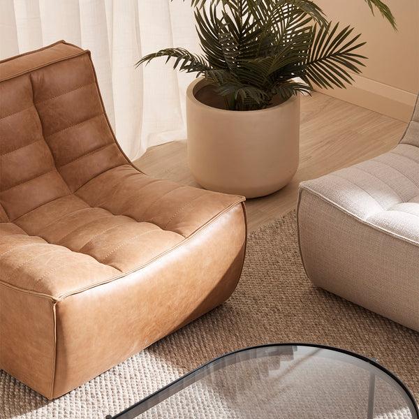 Life Interiors N701 1 Seater Leather Sofa