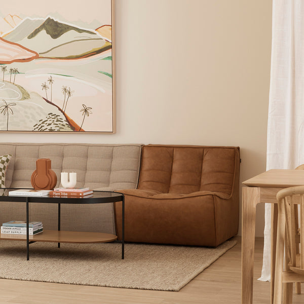 Life Interiors N701 1 Seater Leather Sofa