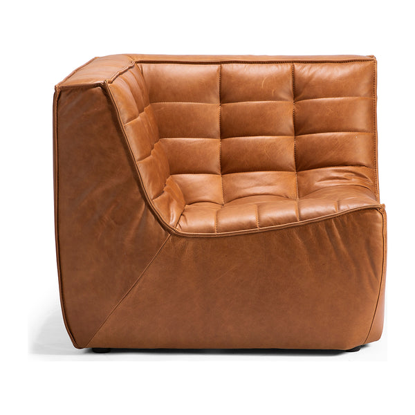 Life Interiors N701 Corner Seater Leather Sofa