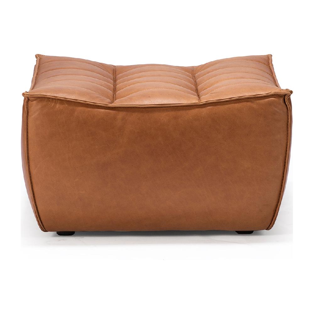 life interiors N701 Leather Ottoman