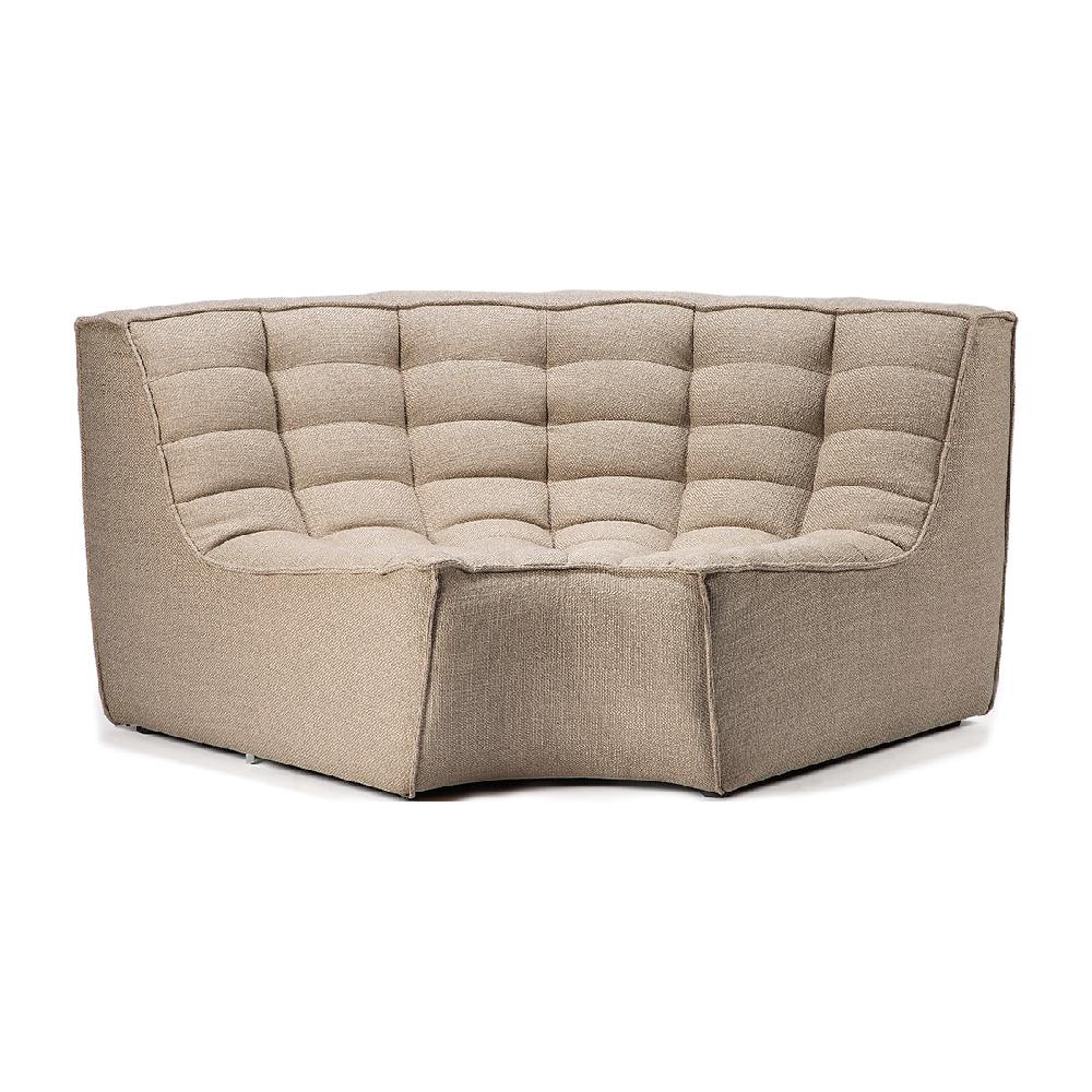 life interiors N701 Round Corner Seater Sofa