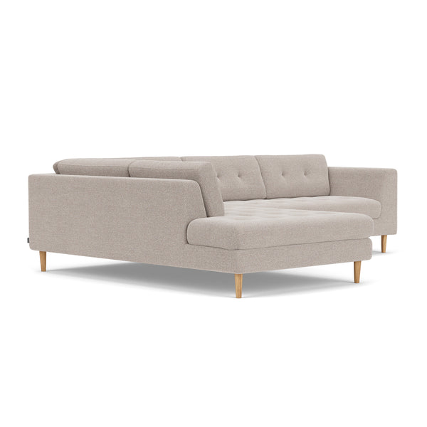 Life Interiors Nelson Fabric Left Corner Sofa