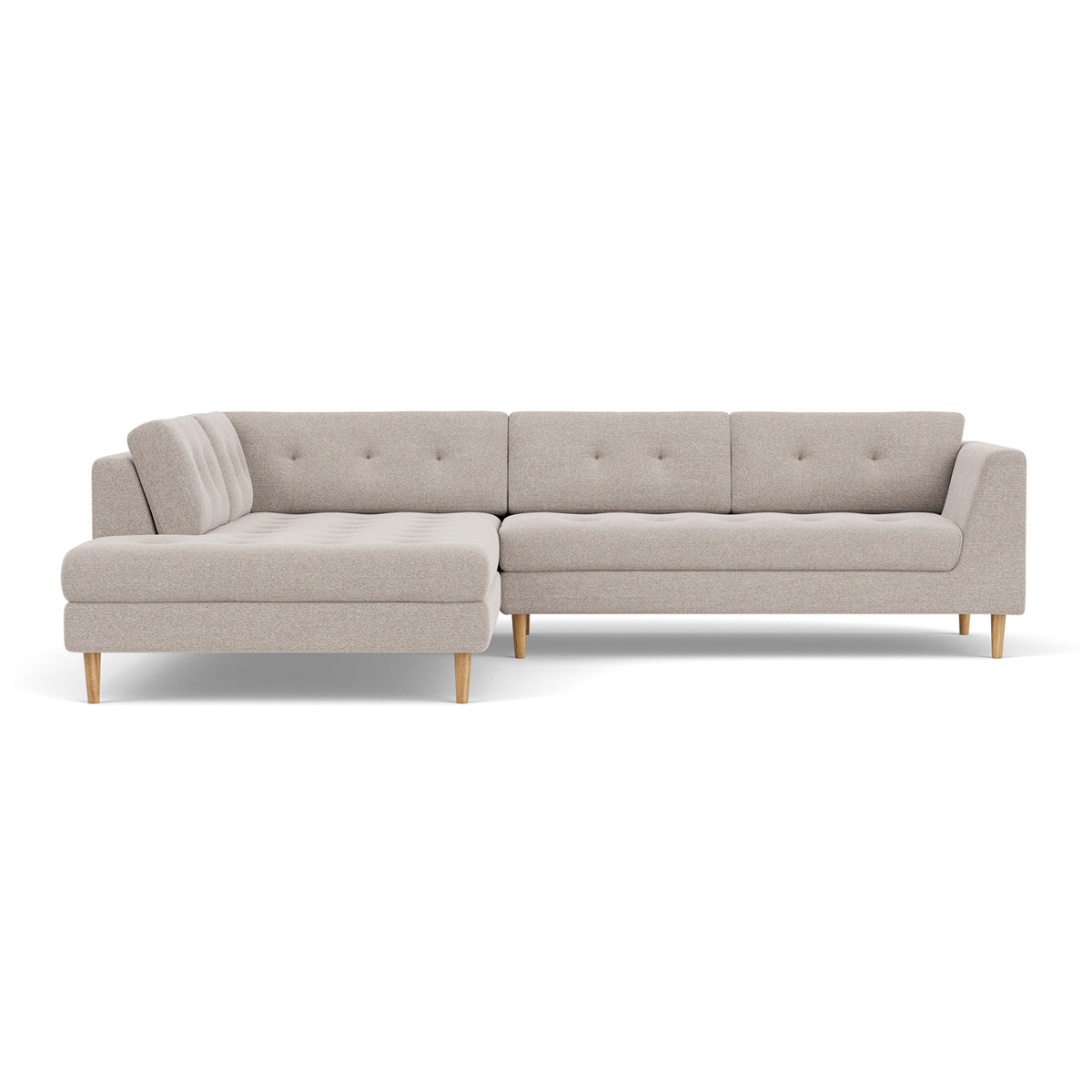 life interiors Nelson Fabric Left Corner Sofa
