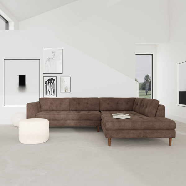 Life Interiors Nelson Fabric Right Corner Sofa