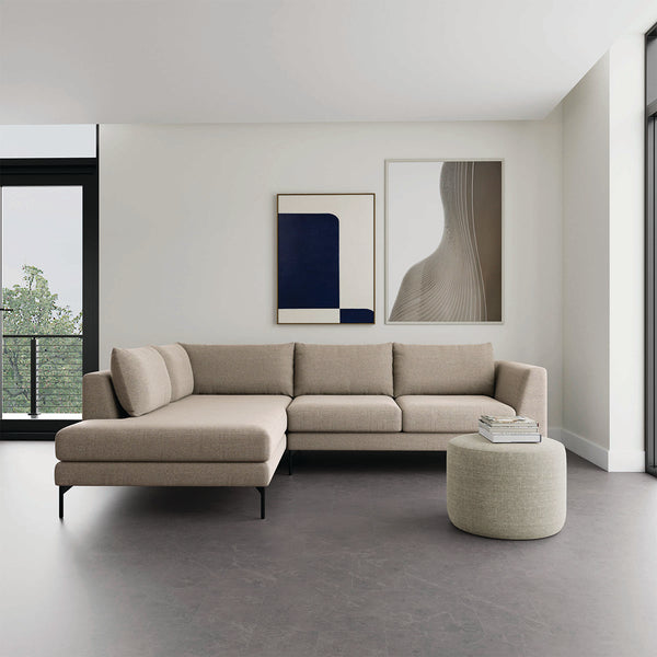 Life Interiors NOA Fabric Left Corner Sofa