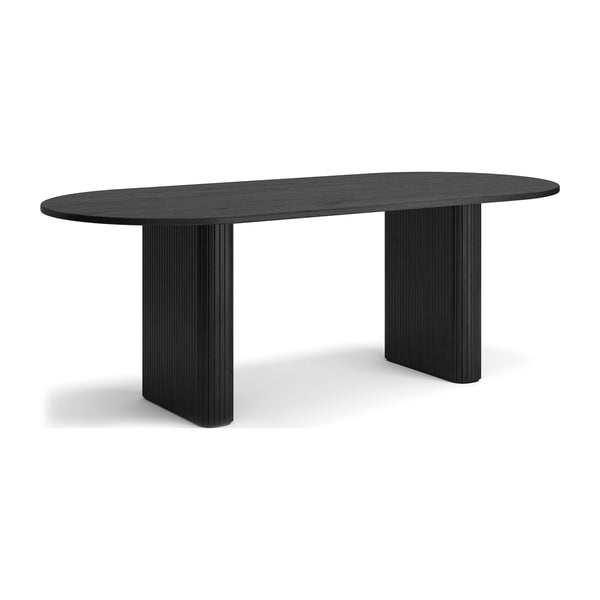 Life Interiors Noir Oval Dining Table (220cm)