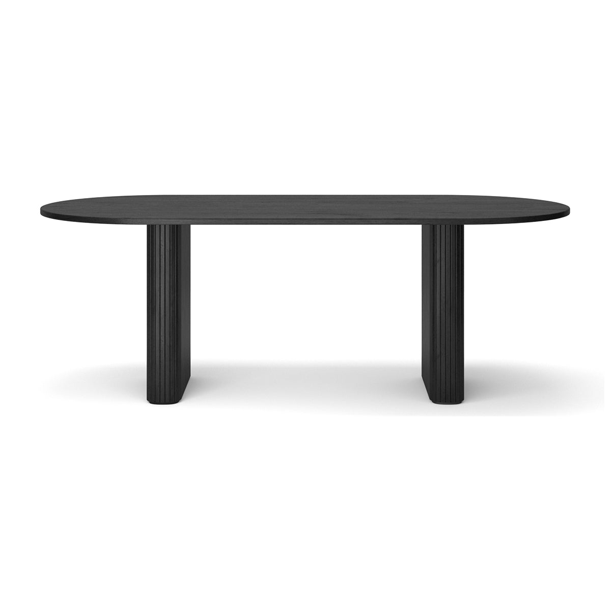 life interiors Noir Oval Dining Table (220cm)