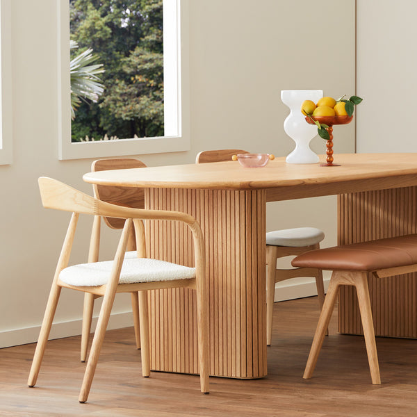 Life Interiors Noir Oval Dining Table (280cm)