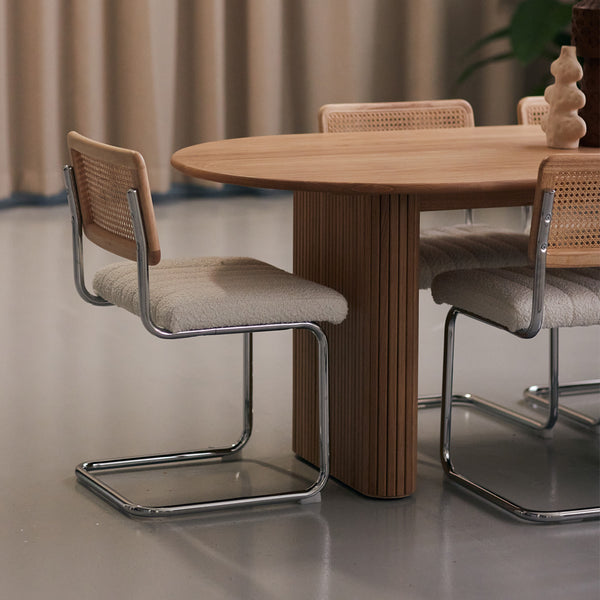 Life Interiors Noir Oval Dining Table (280cm)