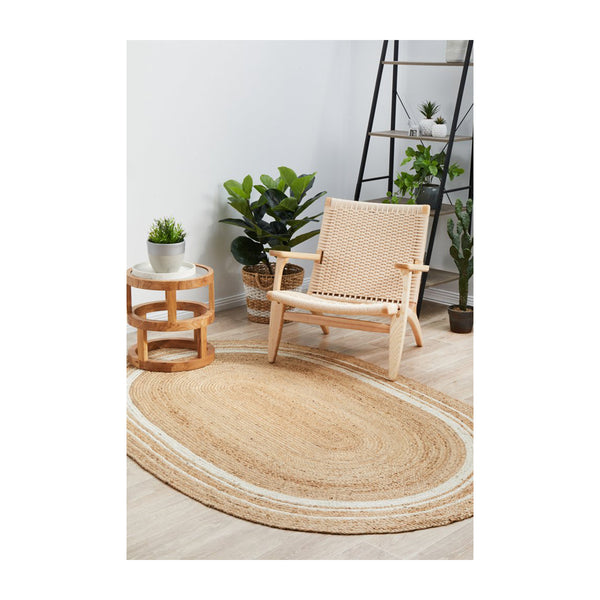 Life Interiors Noosa 111 Oval Rug (Natural)