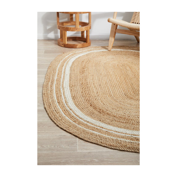 Life Interiors Noosa 111 Oval Rug (Natural)