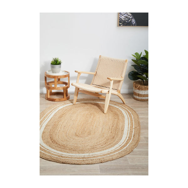 Life Interiors Noosa 111 Oval Rug (Natural)