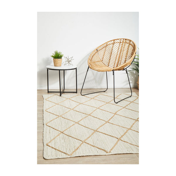 Life Interiors Noosa 222 Rug (White)