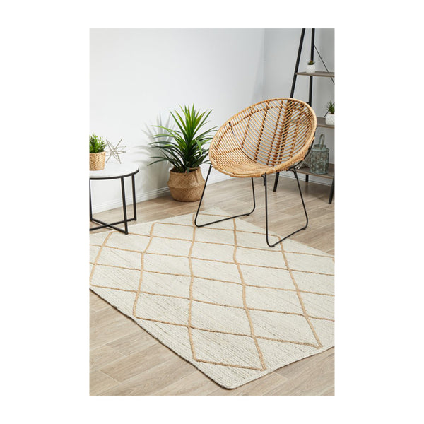 Life Interiors Noosa 222 Rug (White)