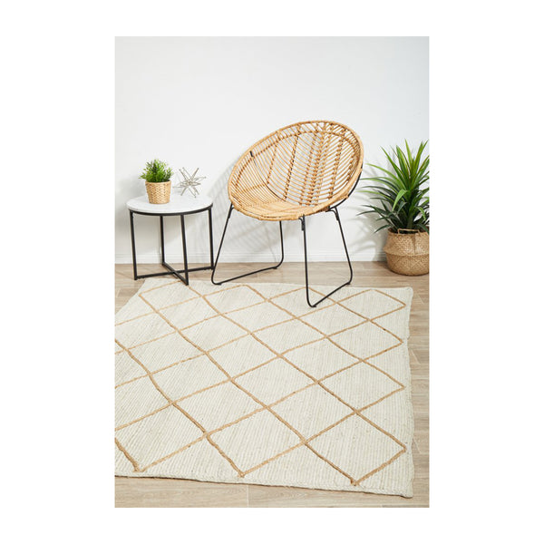 Life Interiors Noosa 222 Rug (White)