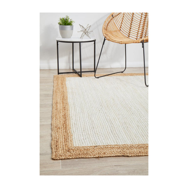 Life Interiors Noosa 333 Rug (White Natural)