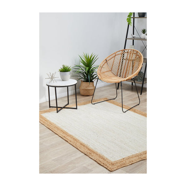 Life Interiors Noosa 333 Rug (White Natural)