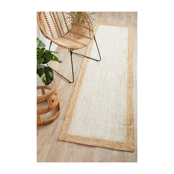 Life Interiors Noosa 333 Runner Rug (White Natural)