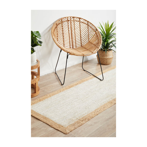 Life Interiors Noosa 333 Runner Rug (White Natural)