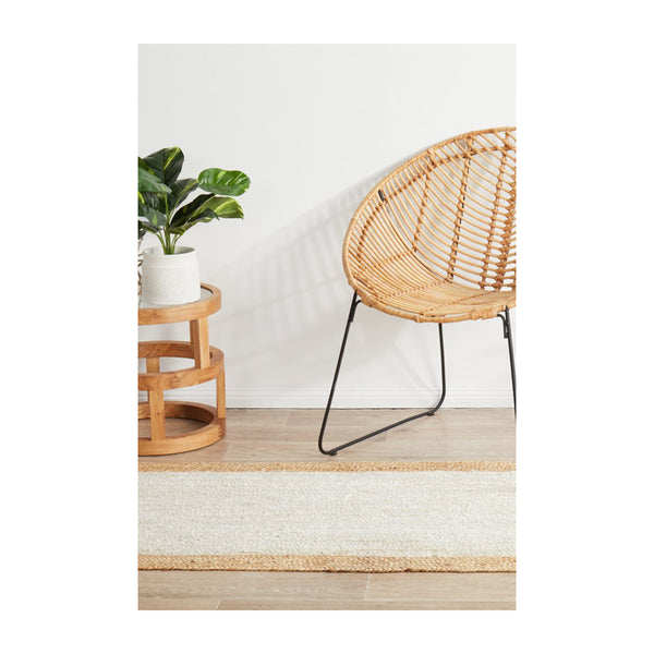 Life Interiors Noosa 333 Runner Rug (White Natural)