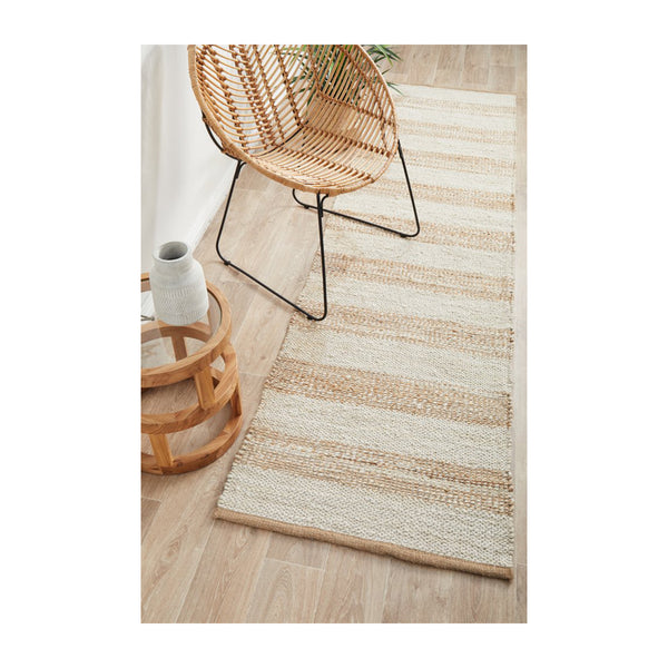 Life Interiors Noosa 555 Runner Rug (Natural White)