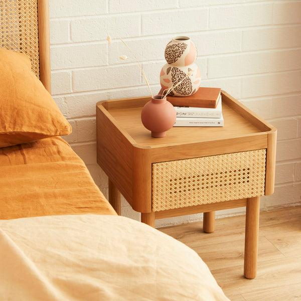 Life Interiors Norah Rattan Bedside Table