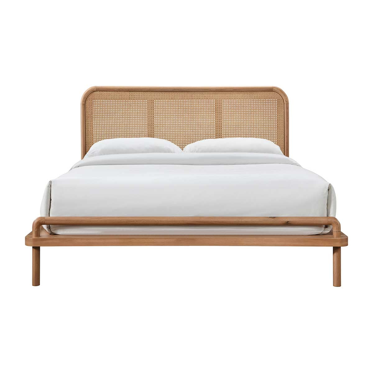 life interiors Norah Rattan Double Bed (Oak)