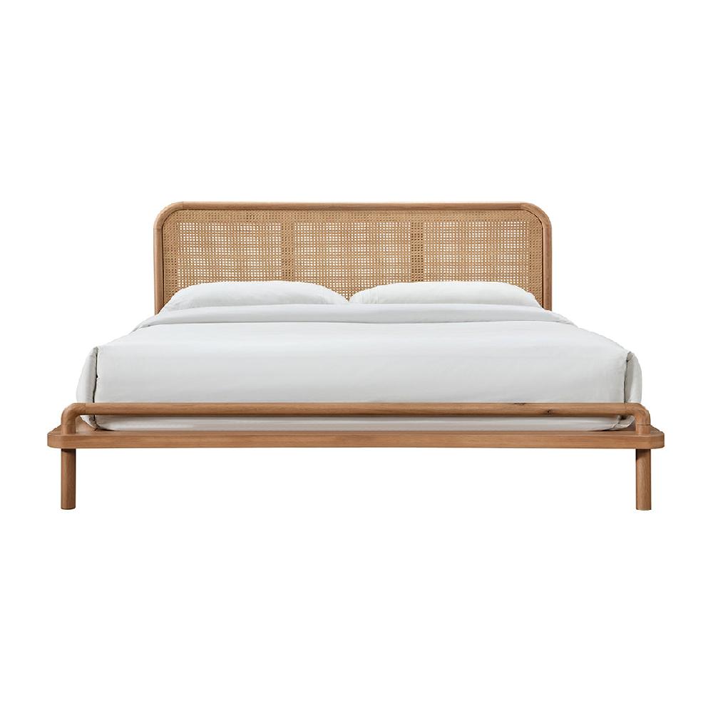 life interiors Norah Rattan King Bed (Oak)