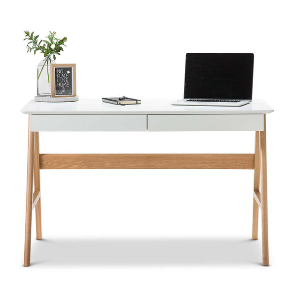Life Interiors Nordic Style 2 Drawer Desk