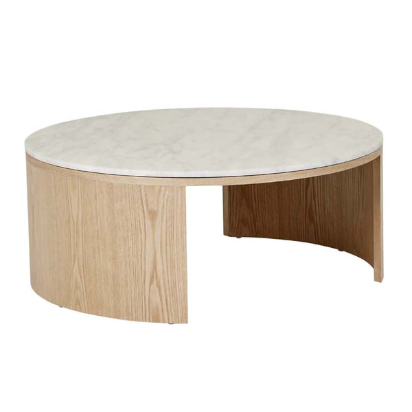 Life Interiors Oberon Crescent Marble Coffee Table