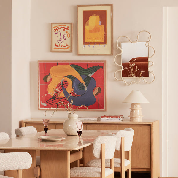 Life Interiors Orange Wine Print