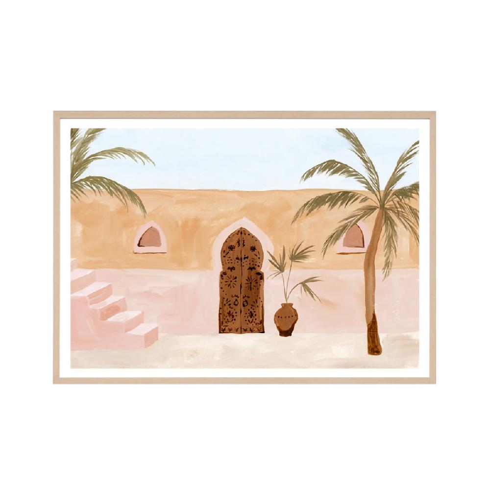 life interiors Palm Bazaar Blush Art Print