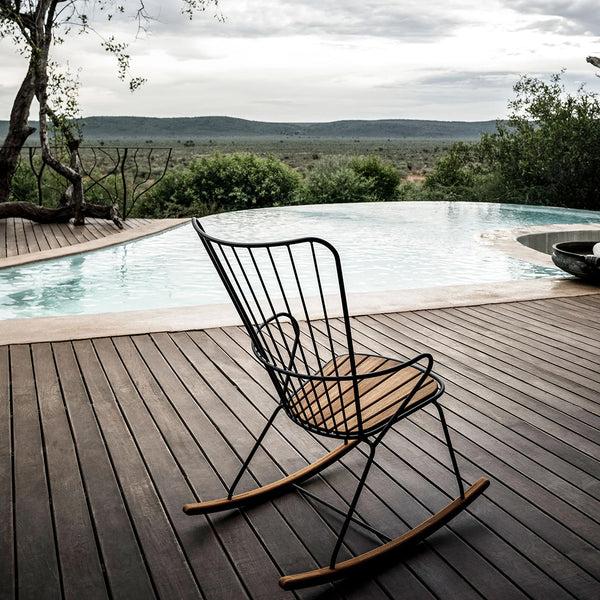 Life Interiors Paon Outdoor Rocking Chair