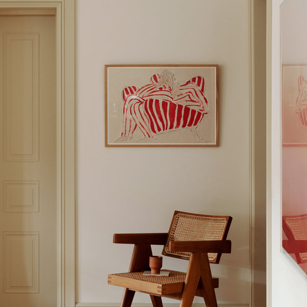 Life Interiors Red Chair Print