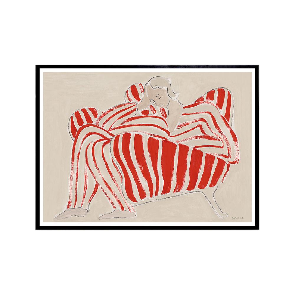 life interiors Red Chair Print