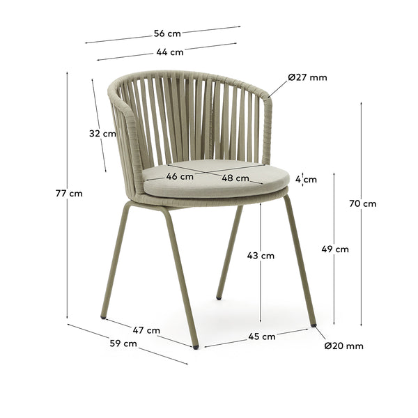 Life Interiors Saconca Outdoor Dining Chair