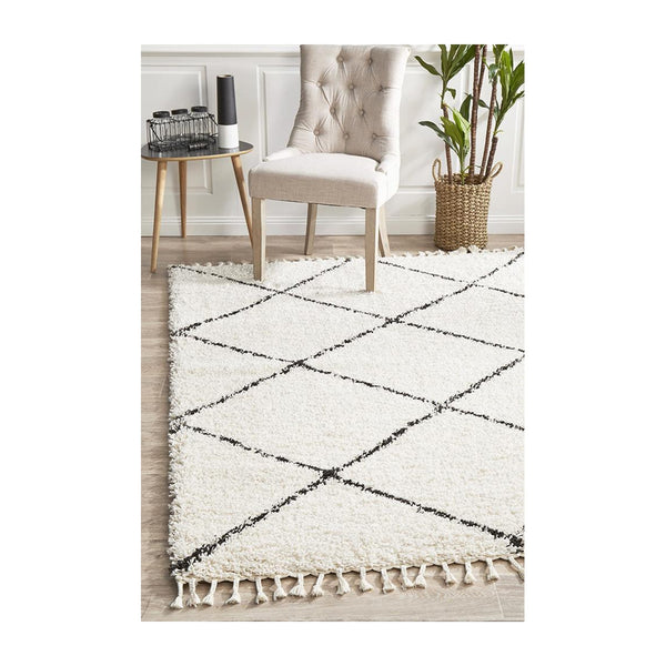 Life Interiors Saffron 22 Rug (White)