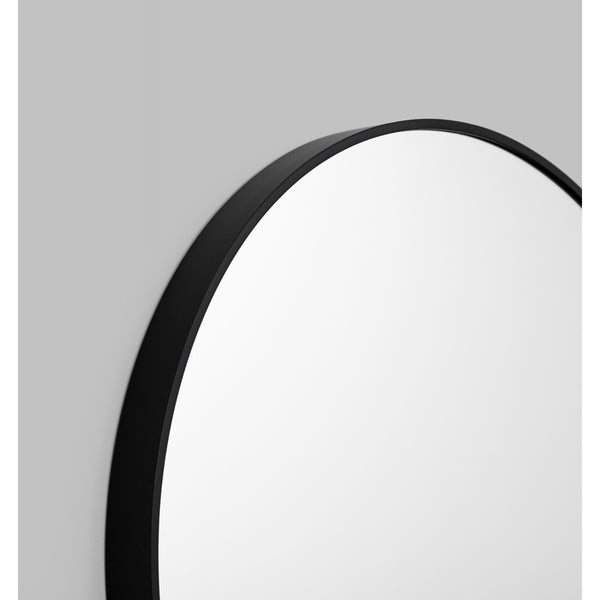 Life Interiors Simplicity Round Mirror (Black)