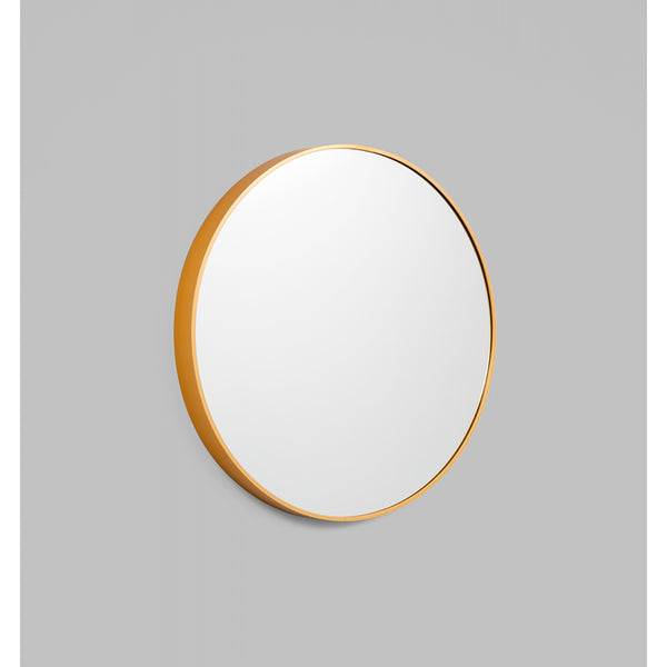 Life Interiors Simplicity Round Mirror (Brass)