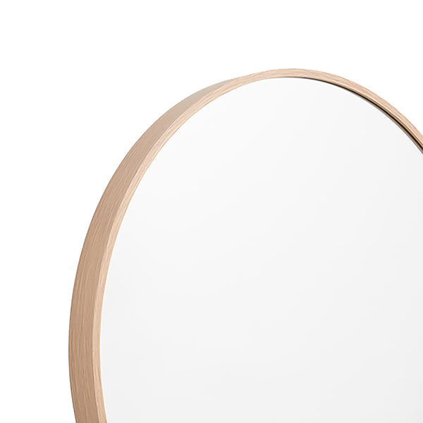 Life Interiors Simplicity Round Mirror (Oak)