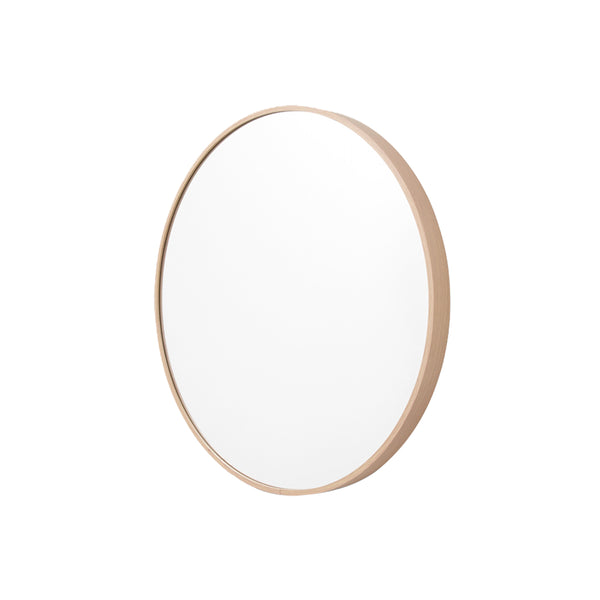 Life Interiors Simplicity Round Mirror (Oak)
