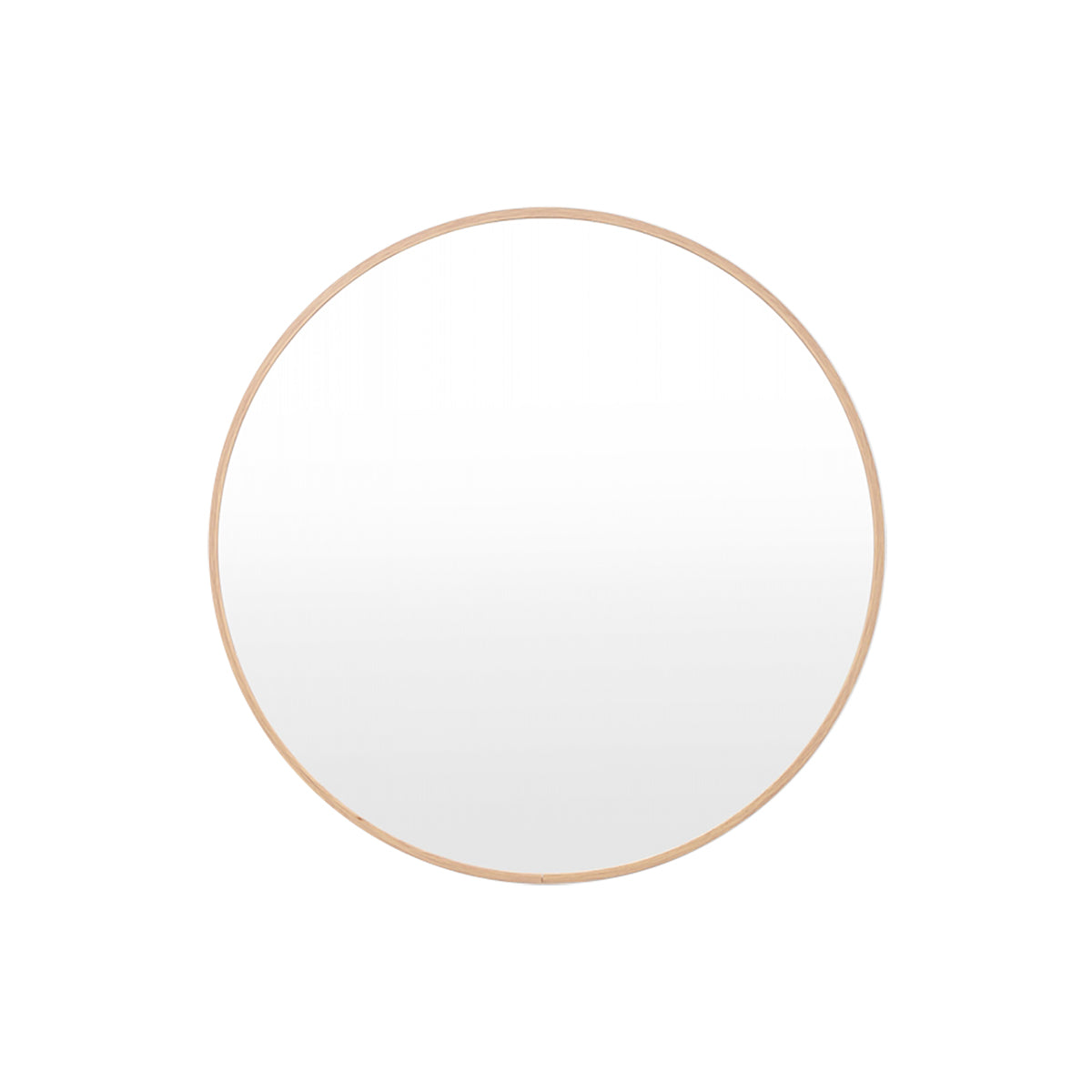 life interiors Simplicity Round Mirror (Oak)