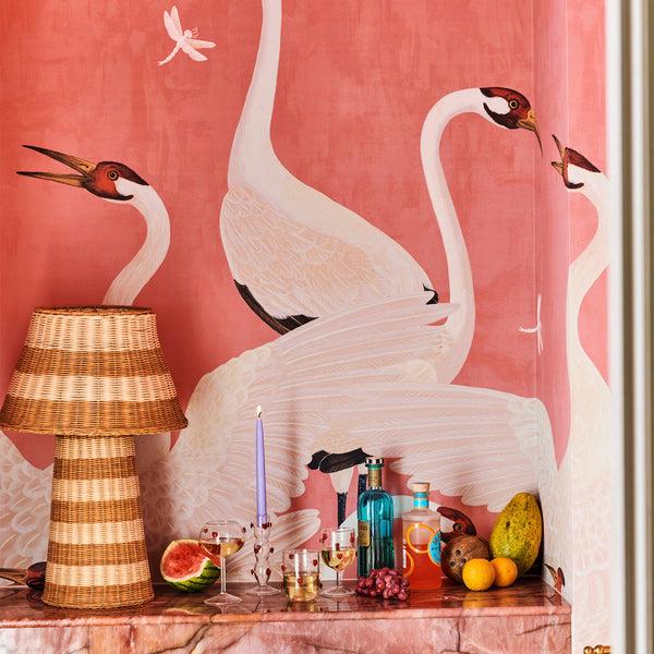 Life Interiors Sombrero Rattan Lamp