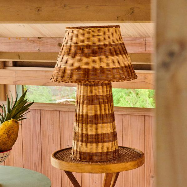 Life Interiors Sombrero Rattan Lamp