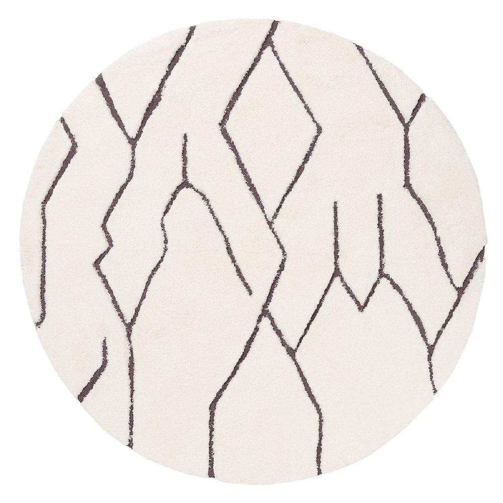 life interiors Tahlee Round Tribal Shag Rug