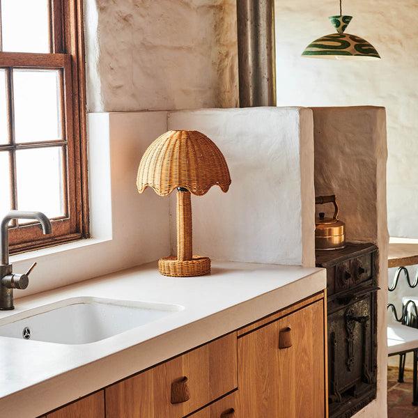 Life Interiors The Parasol Rattan Lamp
